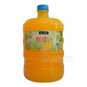 溢汁園 鮮橙汁橙汁味果汁飲料大桶裝5L