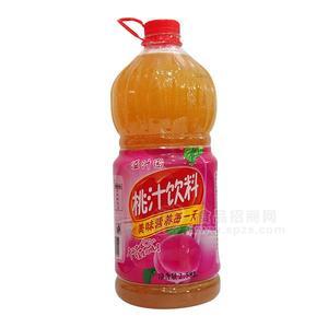 溢汁園桃汁味果汁飲料2.58L