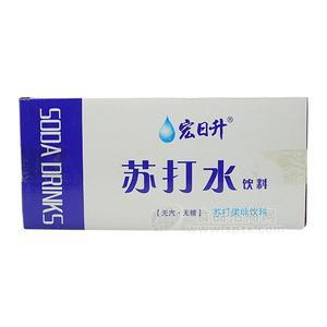 宏日升 苏打水饮料 无汽无糖饮料 苏打果味饮料 箱装