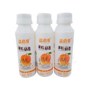 益啟享黃桃味果粒奶昔酸奶飲品310ml 乳飲料