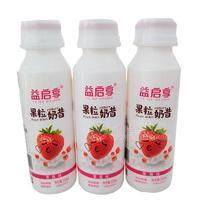 益啟享草莓味果粒奶昔酸奶飲品310ml