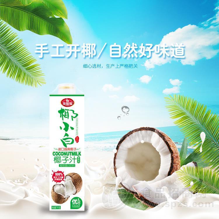 中山生榨椰子汁饮料1L8瓶贴牌加工ODM生产厂家