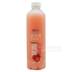 新啟動 益生菌草莓汁飲料1.25L