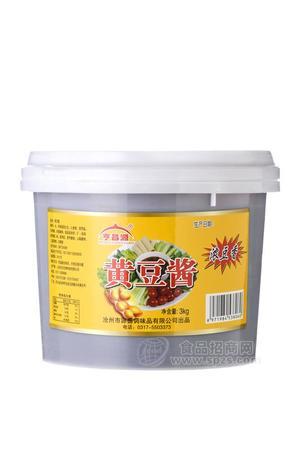 亨昌源牌3千克黃豆醬