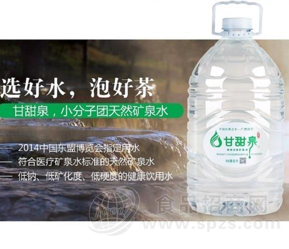 甘甜泉中高端矿泉水泡茶用水8L小桶水  2桶装