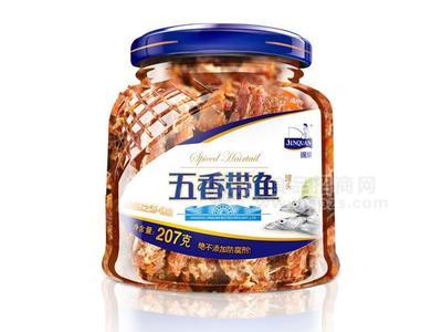 锦泉207g即食下饭方便营养无添加剂防腐剂五香带鱼罐头