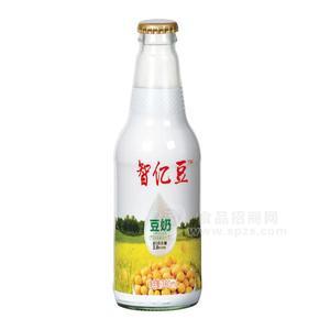 智億豆豆奶植物蛋白飲料招商瓶裝豆奶餐飲渠道招商300mlx24瓶