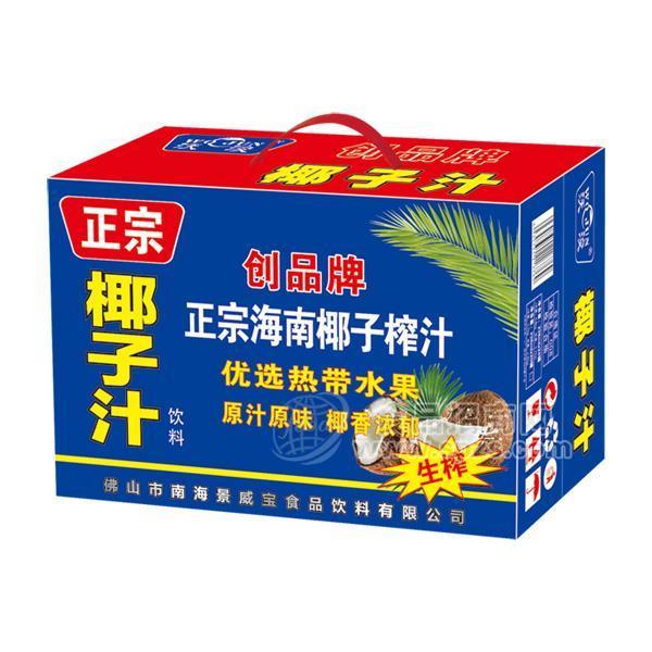 正宗椰子汁饮料 原汁原味 生榨椰子汁饮料招商 箱装 