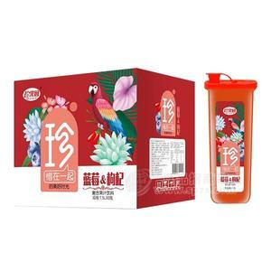 珍果园 蓝莓+枸杞 复合果汁饮料 1.5LX6瓶