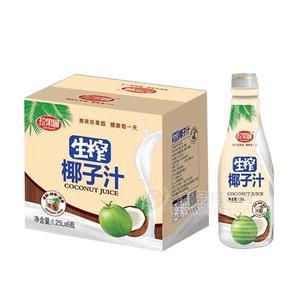 珍果園 生榨椰子汁 植物蛋白飲料 1.25LX6瓶