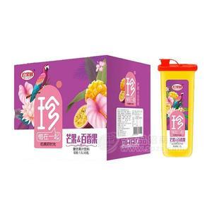 珍果園 芒果+百香果復(fù)合果汁飲料 1.5LX6瓶