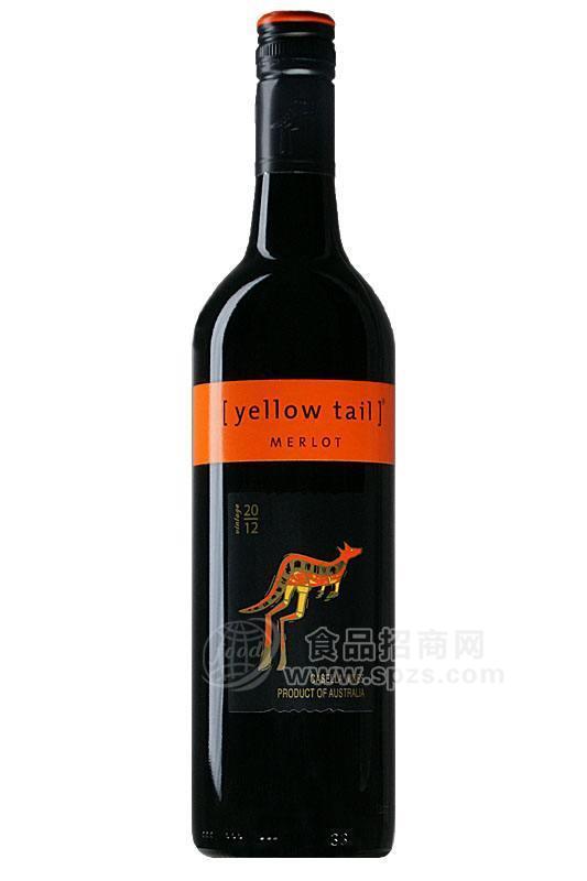 黄尾袋鼠梅洛半干型红葡萄酒招商