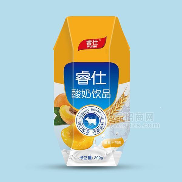 睿仕 黃桃燕麥酸奶飲品招商200g