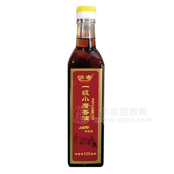 悦客 一级小磨香油 芝麻油 325ml