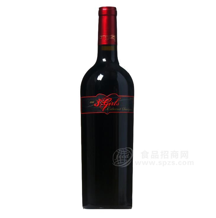 豪客三女生赤霞珠干紅葡萄酒招商