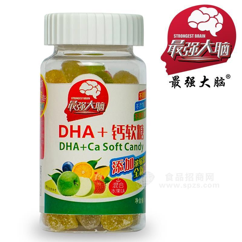 兒童糖果DHA+鈣軟糖 混合水果味130g*24罐/箱