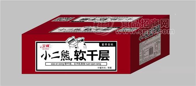 昊利软小二熊千层蛋糕蜜枣蛋糕礼盒装