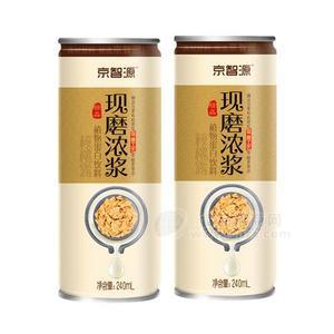 京智源 現(xiàn)磨濃漿 核桃露 植物蛋白飲料 精品罐裝飲料240ml