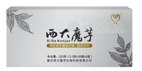 西大魔芋颗粒魔芋膳食纤维固体饮料225g铁盒装