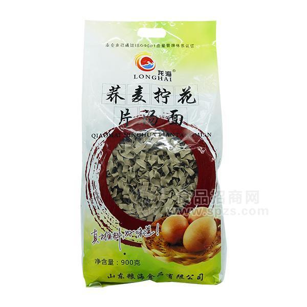 ·龙海 荞麦拧花片汤面 面条900g 