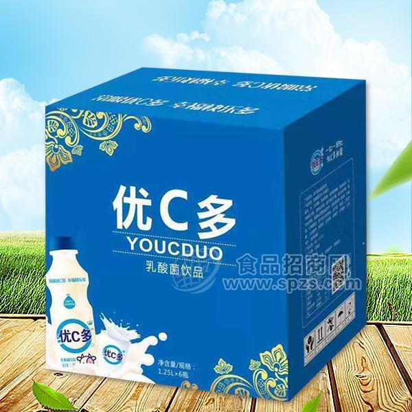 优C多 风味饮品 乳酸菌饮品1.25Lx6