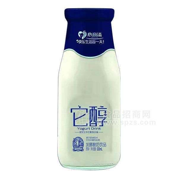 ·心意添 它醇 玻璃瓶 发酵 酸奶 饮品 原味 厂家招商 320ml 