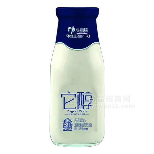 心意添 它醇 玻璃瓶 發(fā)酵 酸奶 飲品 原味 廠家招商 320ml