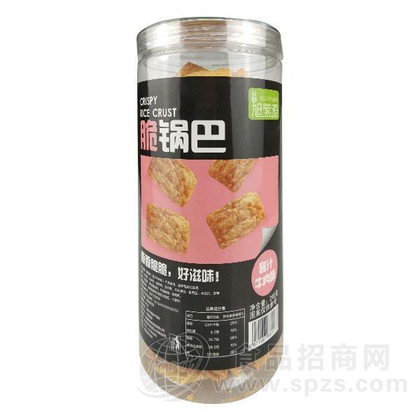 旭紫源 脆锅巴 酱汁牛肉味 休闲食品招商240g