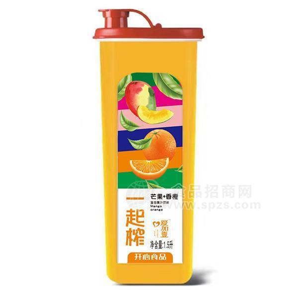 愛(ài)加壹 芒果香橙復(fù)合果汁飲料1.5L