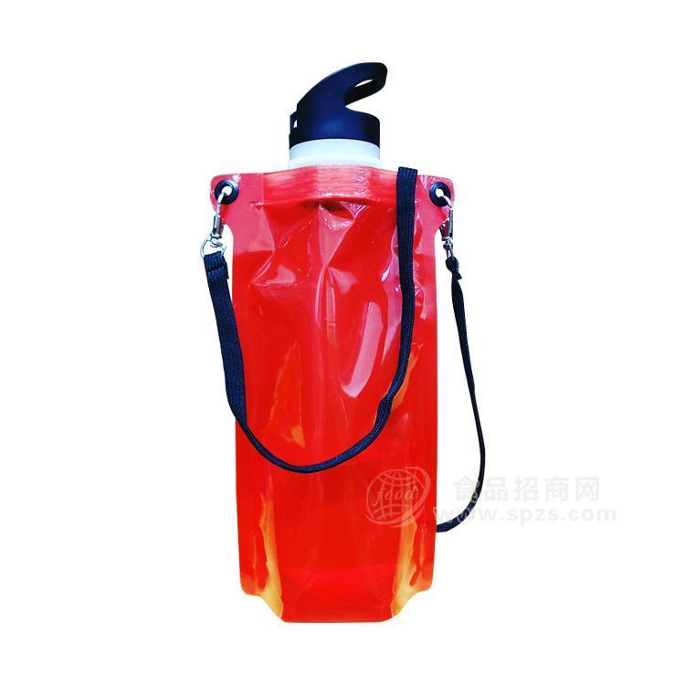 厂家直销900ml新款折叠水袋折叠水壶运动折叠水袋户外折叠水袋