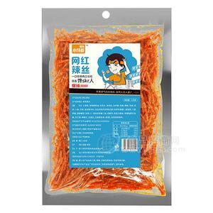 雪偉小馬哥 網(wǎng)紅拉絲 辣條 休閑食品招商125g