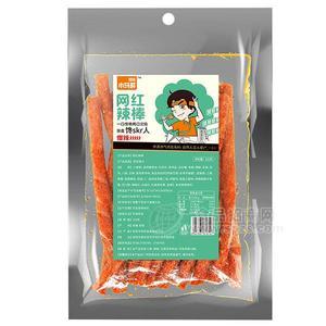 雪伟小马哥 网红辣棒 辣条 休闲食品批发招商125g