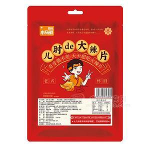 雪偉小馬哥 大辣片 辣條 豆制品 休閑食品招商110g