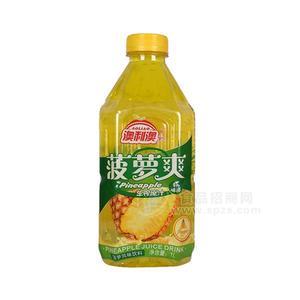 澳利澳 菠萝爽 菠萝风味饮料 1L