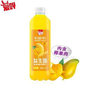爱吖益生菌发酵果汁芒果汁果肉型1.25L招商