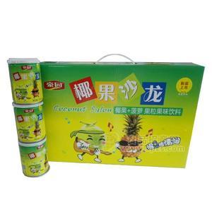 豪園 椰果+菠蘿 果粒果味飲料 招商