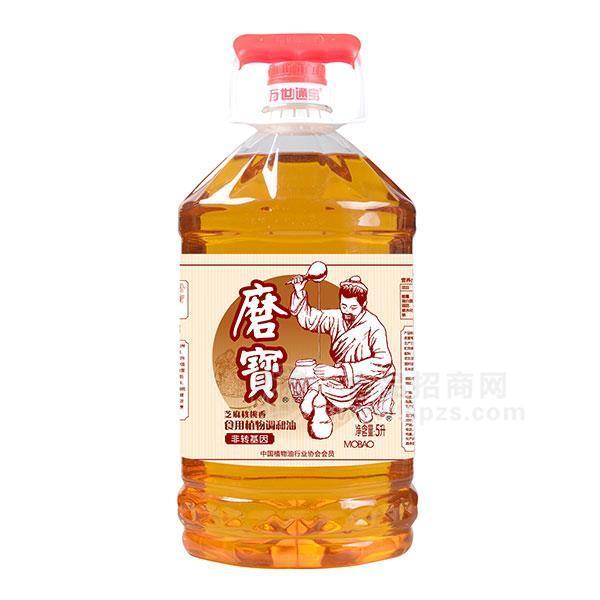 磨寶非轉(zhuǎn)基因芝麻核桃香食用植物調(diào)和油5L