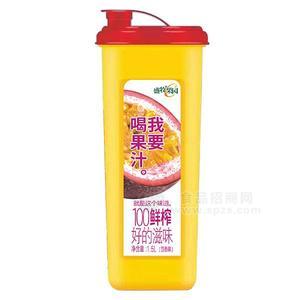 盛牧果園 百香果果汁飲料招商 原滋原味1.5L