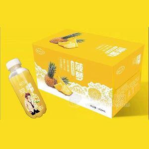 萌果学长  菠萝汁饮料 益生菌发酵果汁410ml