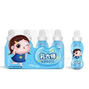 乳大师 乳酸菌饮品 乳饮料招商 儿童饮料200mlx4瓶