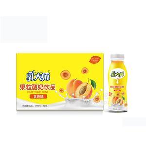 乳大師 果粒酸奶飲品 黃桃味1000mlx12瓶