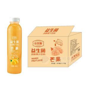 京智源 益生菌發(fā)酵果汁飲料 芒果果味飲料招商500mlx15瓶