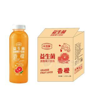 京智源 益生菌發(fā)酵果汁飲料 香橙果味飲料招商1.25Lx6瓶