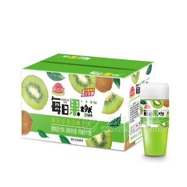 ·蜜沁源  每日果燃 猕猴桃果汁饮料450mlx15 