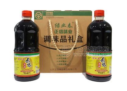 聊城绿业春原味酱油1L*2瓶 一提 团购招商