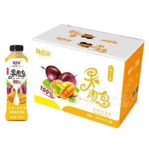 味優(yōu)滋 果肉多 芒果+百香果 復(fù)合果汁飲料 500mlx15瓶