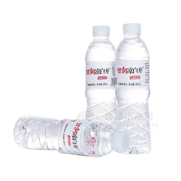 ·甘润凉白开 包装饮用水 纯净水 瓶装水   550ml 