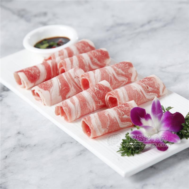 源头厂家火锅专用精制羔羊肉板 不散不碎新西兰原料羔羊肉卷板招商