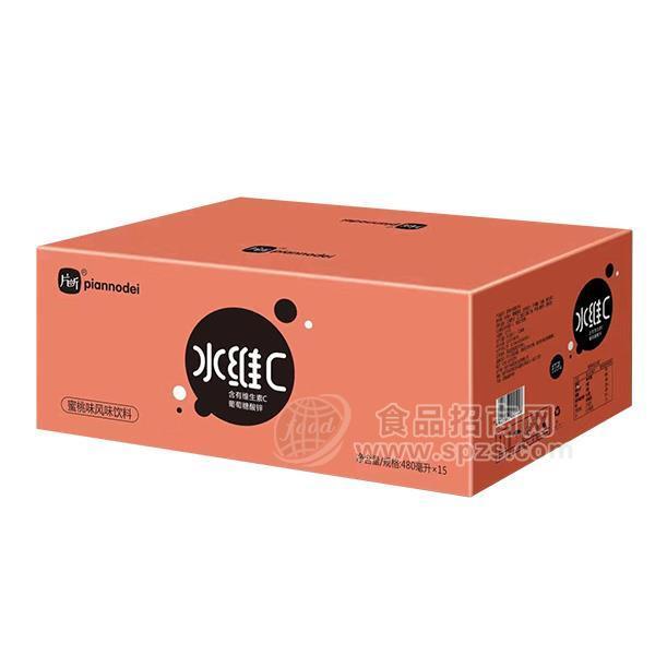 片断 水维C 蜜桃味风味饮料 果味饮料480mlx15瓶 