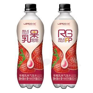 樂路 草莓乳味氣泡水 480ml